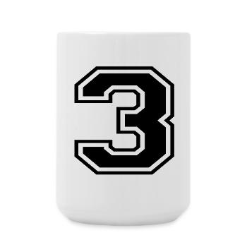 3 - Große Tasse 440 ml - Weiß - Vorne