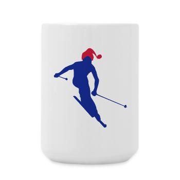 sport d`hiver - Grande tasse 440 ml - blanc - Devant