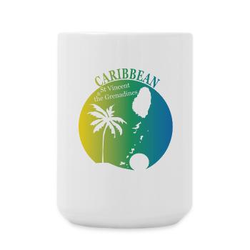 St VINCENT & LES GRENADINES - Grande tasse 440 ml - blanc - Devant