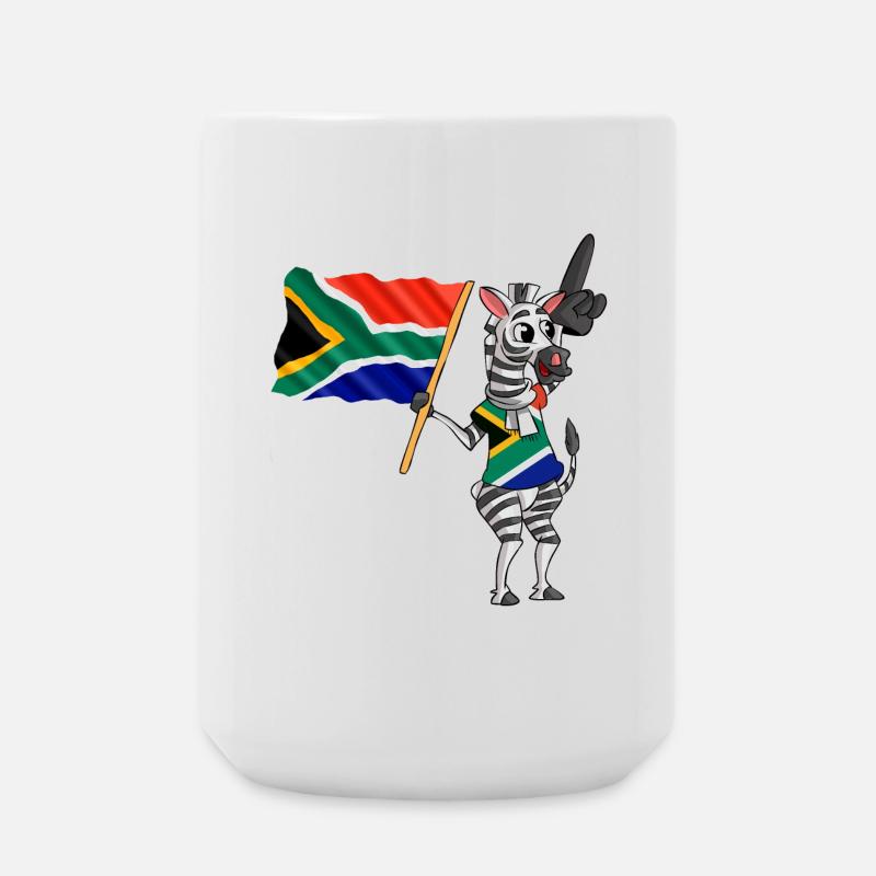 South African Zebra - Large Mug 440 ml - white