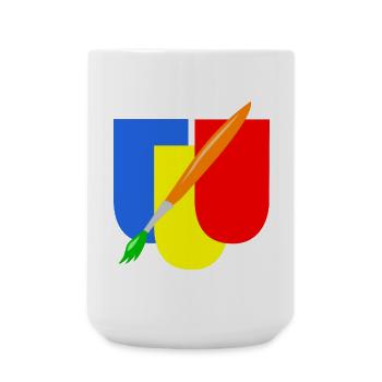 maler wappen handwerk - Große Tasse 440 ml - Weiß - Vorne