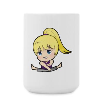 Chibi Anime Manga Splitkick - Grande tasse 440 ml - blanc - Devant