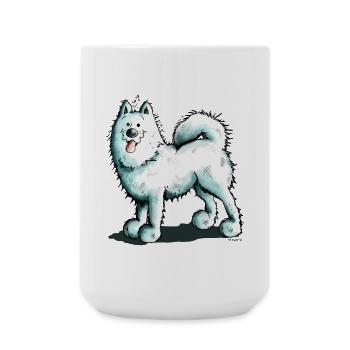 Cute Samoyed - Large Mug 440 ml - white - Front