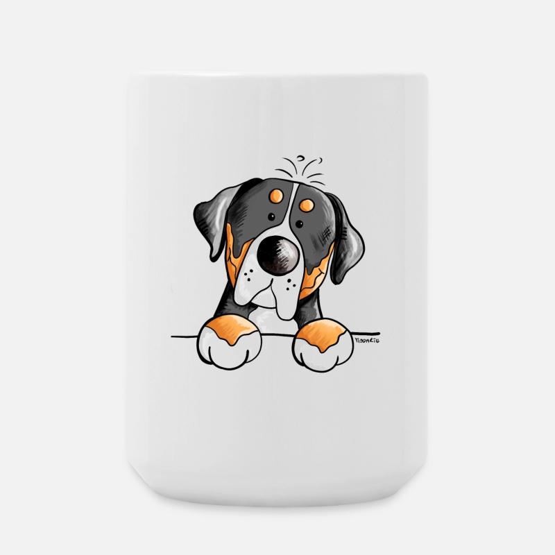 Großer Schweizer Sennenhund - Große Tasse 440 ml - Weiß