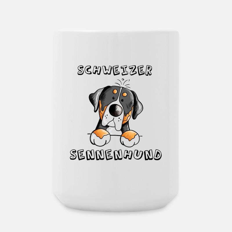 Großer Schweizer Sennenhund - Große Tasse 440 ml - Weiß