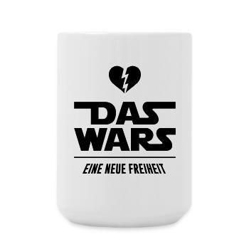 Das Wars - Trennung, Scheidung - Große Tasse 440 ml - Weiß - Vorne