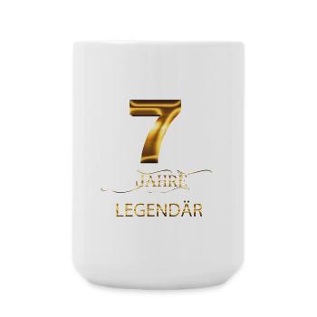 7 Jahre Legendär - Große Tasse 440 ml - Weiß - Vorne