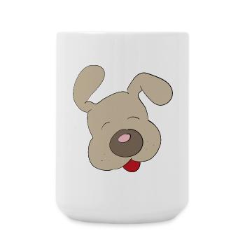 dog - Large Mug 440 ml - white - Front