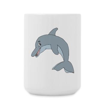 delphin - Große Tasse 440 ml - Weiß - Vorne