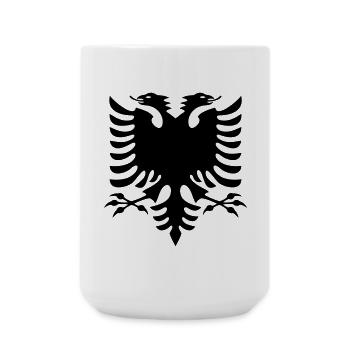 Albania Flag - Large Mug 440 ml - white - Front
