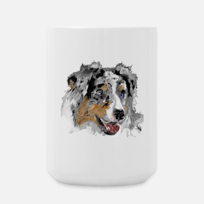 Australian Shepherd - Large Mug 440 ml - white
