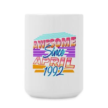 April 1992 - Große Tasse 440 ml - Weiß - Vorne