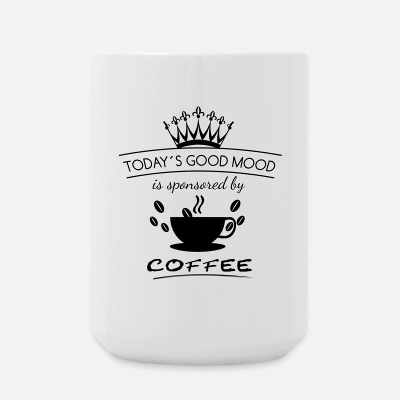 Gute Laune Kaffee | Good Mood - Große Tasse 440 ml - Weiß