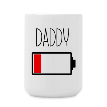 Battery Daddy - Large Mug 440 ml - white - Front