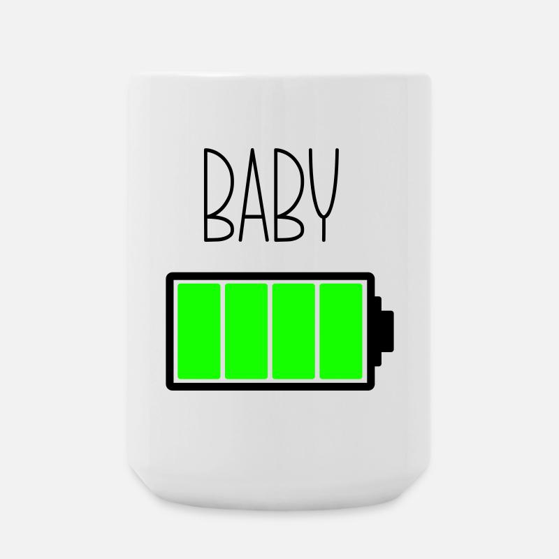 Bébé de batterie - Grande tasse 440 ml - blanc