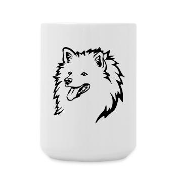 Spitz Kopf - Große Tasse 440 ml - Weiß - Vorne