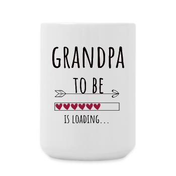 Annonce de grand-père enceinte Cadeau de grossesse - Grande tasse 440 ml - blanc - Devant