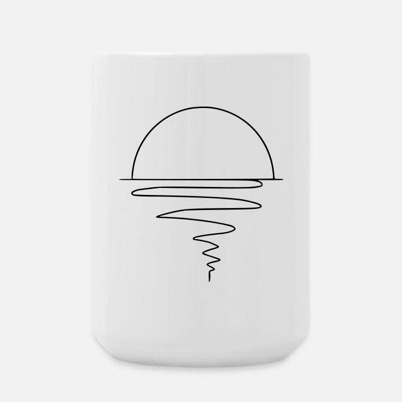 Sunset - Large Mug 440 ml - white