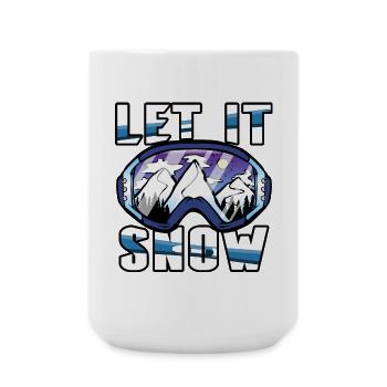Winter sports Skiing - Large Mug 440 ml - white - Front