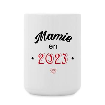 Mamie en 2023 - Grande tasse 440 ml - blanc - Devant