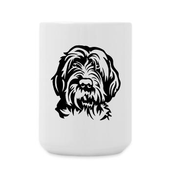 Griffon Korthal's Head - Large Mug 440 ml - white - Front