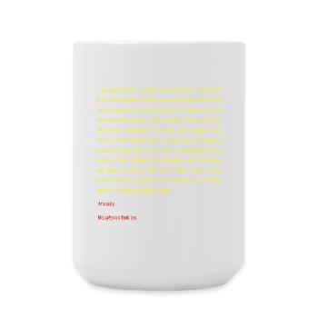 Aristotle Metaphysics Book ten - Large Mug 440 ml - white - Front