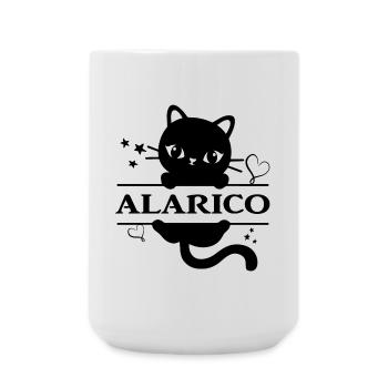 t-shirt Alarico t-shirt idée cadeau - Grande tasse 440 ml - blanc - Devant