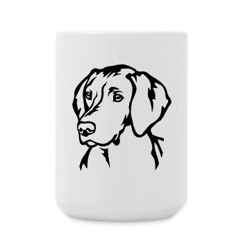 Magyar Vizsla Kopf - Große Tasse 440 ml - Weiß - Vorne