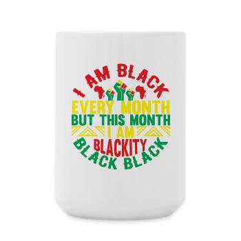 Black Excellence Monthly Celebrations - Large Mug 440 ml - white - Front