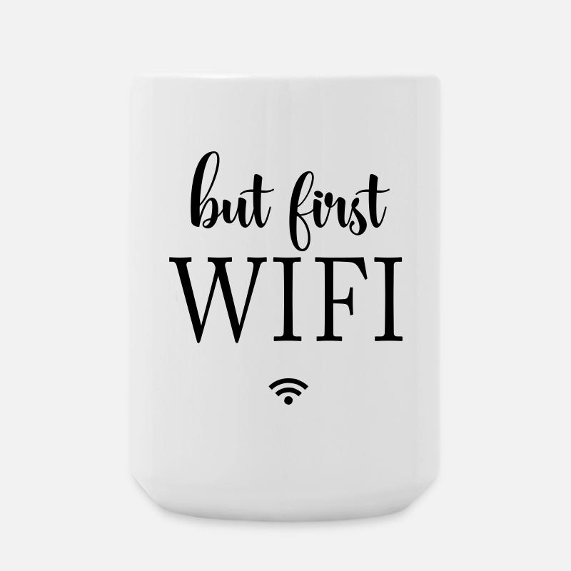 Black Surfaces Minimal Design - Large Mug 440 ml - white