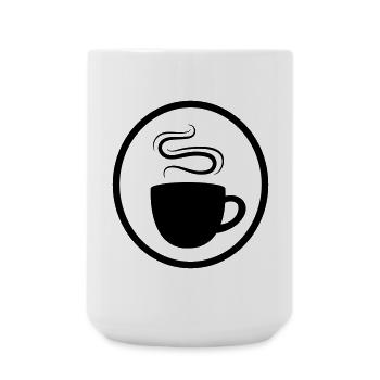 Kaffee Tasse - Große Tasse 440 ml - Weiß - Vorne