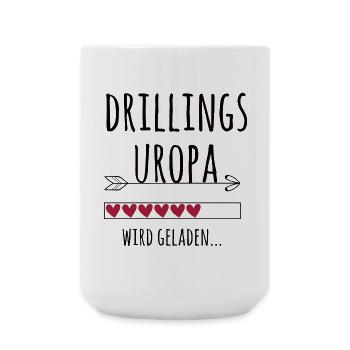 werdender Drillingsuropa Schwangerschaft Drillinge - Große Tasse 440 ml - Weiß - Vorne