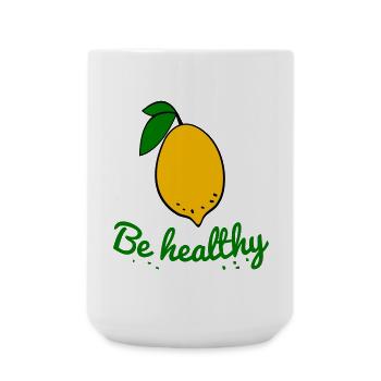 Lemon, Health - Large Mug 440 ml - white - Front