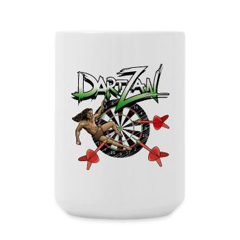 Héros des fléchettes de la jungle - Grande tasse 440 ml - blanc - Devant