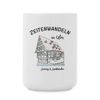Ulm, Schräg und Spektakulär, Handzeichnung - Große Tasse 440 ml - Weiß - Vorne