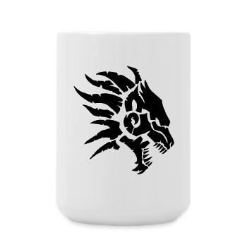 La bête infernale (noir) - Grande tasse 440 ml - blanc - Devant