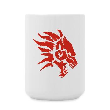 La bête infernale (rouge) - Grande tasse 440 ml - blanc - Devant