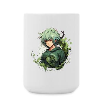 Manga Boy Design - Grande tasse 440 ml - blanc - Devant
