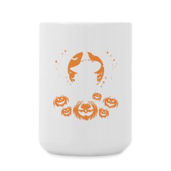 Hallooween-Hexe - Große Tasse 440 ml - Weiß - Vorne