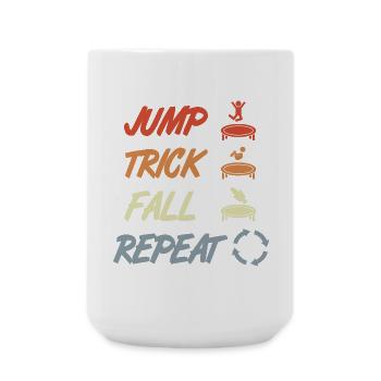 Trampoline Techniques - Large Mug 440 ml - white - Front
