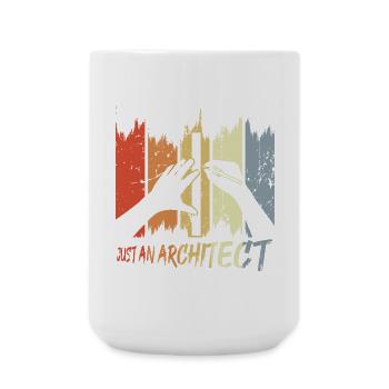 Lustiger Architekt - Große Tasse 440 ml - Weiß - Vorne