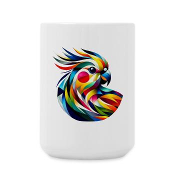 Cockatiel (17) - Large Mug 440 ml - white - Front