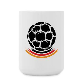 Ballon Handball Head Allemagne Équipe Equipe Championnats d’Europe - Grande tasse 440 ml - blanc - Devant