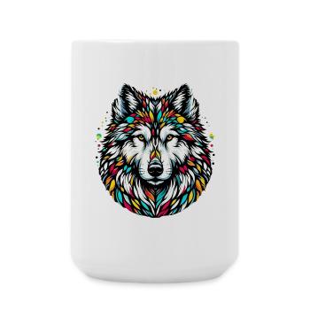 Loup - Grande tasse 440 ml - blanc - Devant