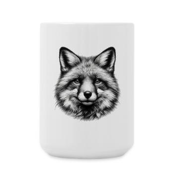 Fox - Large Mug 440 ml - white - Front