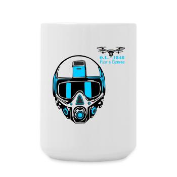 Drohnenpilot 2 - Große Tasse 440 ml - Weiß - Vorne