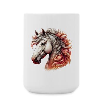 Horse - Large Mug 440 ml - white - Front