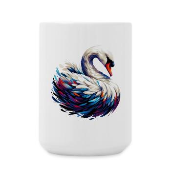 Schwan - Große Tasse 440 ml - Weiß - Vorne