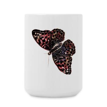 Colorful Butterfly Watercolor - Large Mug 440 ml - white - Front
