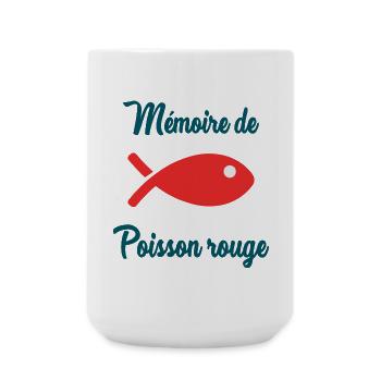 POISSON ROUGE. POISSON. MEMOIRE - Grande tasse 440 ml - blanc - Devant